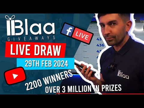 BLAA GIVEAWAYS | LIVE DRAW | 29th February 2024