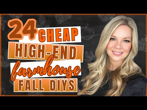 Budget friendly farmhouse FALL DIY 🍁 MEGA VIDEO 2024 🍁