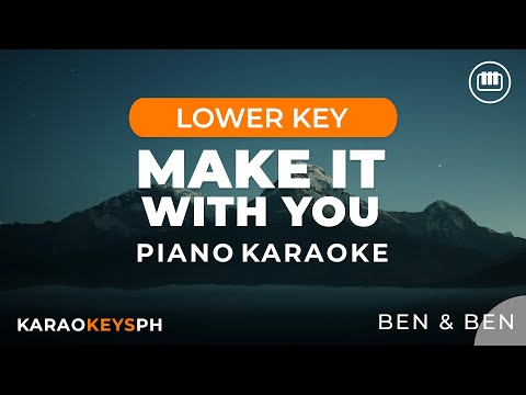 Make It With You - Ben & Ben (Lower Key - Piano Karaoke)