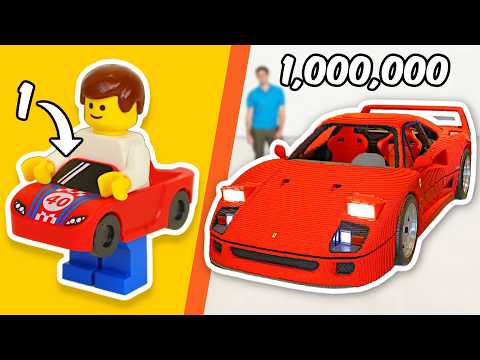 1 vs 1,000,000 PIECE LEGO build...