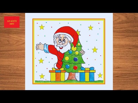 Santa Claus Drawing Very Easy ||  Merry Christmas Drawing Easy || Santa Claus Drawing ||