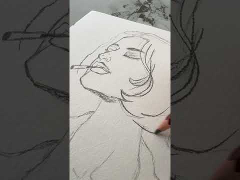 Graceful Strokes #shortsviral #art #drawing