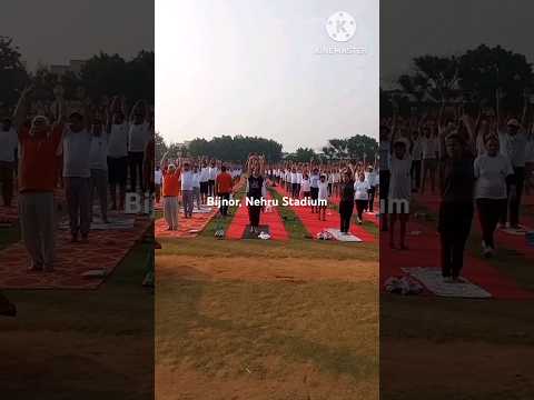 yoga diwas nehru stadium, Bijnor #motivation #yoga #bijnor