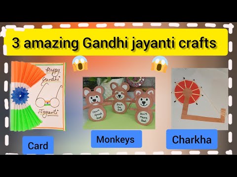 3 amazing craft ideas for Gandhi jayanti 😱😱#india #trending #viral # Gandhijayanti #youtubevideo