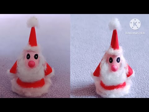 santa Claus making with paper|How to make snta claus |diy santa Claus making| Christmas craft ideas