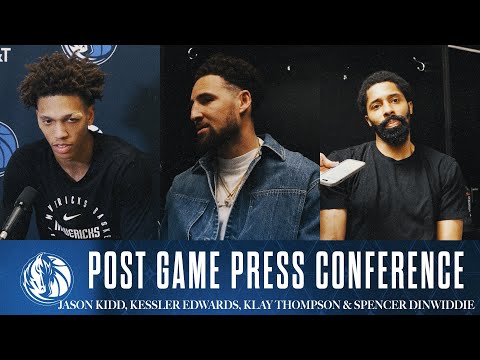 Jason Kidd, Kessler Edwards, Klay Thompson & Spencer Dinwiddie | Post Game vsSAS | 03/10/25