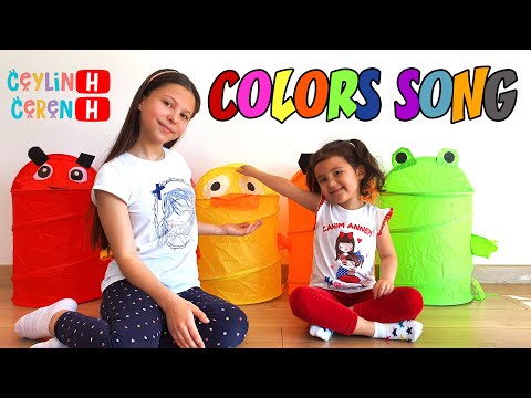 Ceylin-H & Ceren-H - Learning Colors Song  Toys Baskets - Farben Lernen -  Estoy Aprendiendo Colores