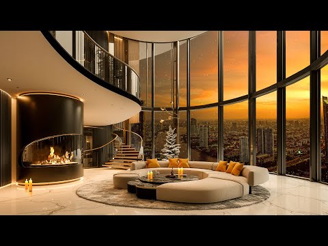 Night Jazz - Relaxing Haven in Luxury Apartment for Calm and Focus ❄️Soothing for Studying, Relaxing