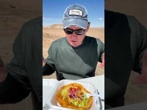 Navajo Frybread Tacos at Four Corners U.S.A. #Shorts