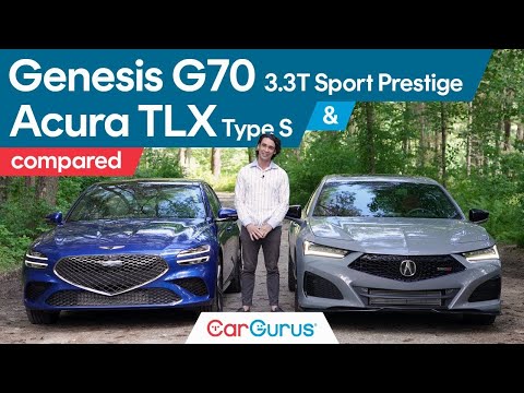 2024 Genesis G70 3.3T Sport Prestige vs. 2024 Acura TLX Type S