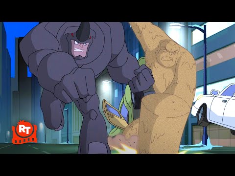 The Spectacular Spider-Man - Spider-Man vs. Sandman & Rhino at Christmas (S2E3) | Movieclips