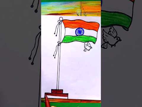 Independence Day Drawing  | #15august #drawing #shorts