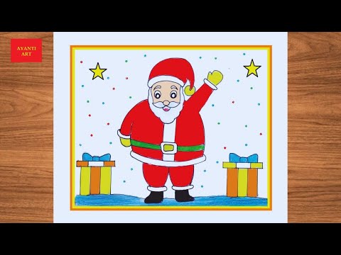 Santa Claus Drawing Very Easy ||  Merry Christmas Drawing Easy || Santa Claus Drawing ||