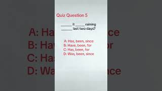 Quiz Question 5 #englishgrammar #englishquizchannel #englishtests