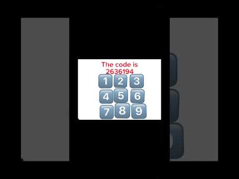 The code is 2636194 to unlock something! #trend #trending #numbersystem #numberblocks #codes #code