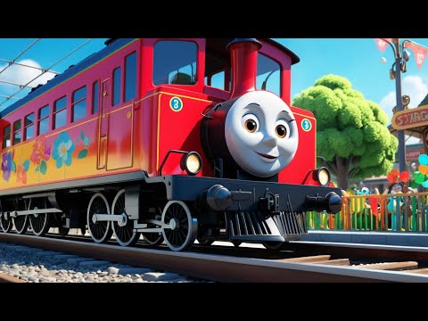 The Train on the Track Goes Choo, Choo | Fun Nursery Rhyme for Kids | Sing-Along Song