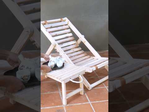 Impressive Woodworking Folding Sofa and Table with Chair #shorts #woodworking #sofa #chair