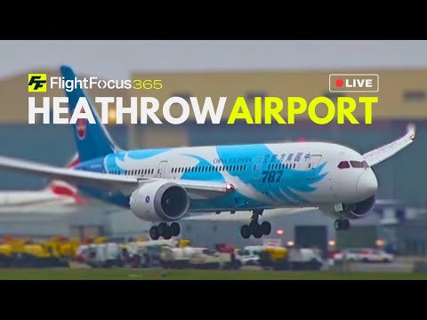 Heathrow Airport Live - CROSSWIND Monday 3rd Feb 2025