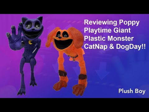 Reviewing Poppy Playtime Plastic Monster CatNap & DogDay!! 🐱🐶 @PlushBoyHuggy