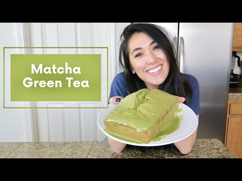 Making a MATCHA GREEN TEA pound cake | Vegan recipe | Bake with me