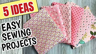 5 Easy Sewing Projects - Gift Ideas