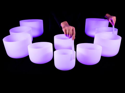 Crystal Bowls for Deep Sleep 🌀 Chakra Alignment Vibrations 432 Hz