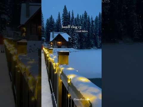 banff vlog #5 ☃️ #vlog #christmas #aesthetic #winter #vacation #snow #banff #canada #blowup #shorts