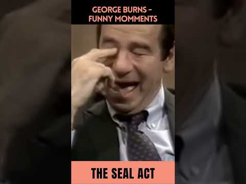 Funny Moments | George Burns | Talks About His Seal Act.