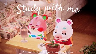 Pomodoro 25/5 - 2-HOUR STUDY WITH  Apple & Flurry 📚 /  Cute Lo-fi music & Room Ambience 🎧