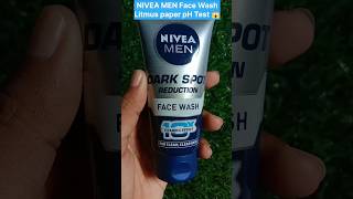 NIVEA MEN DARK SPOT FACE WASH pH Test ✨😱🤯 ❌✅⁉️#skincare #ashortaday #shorts #shortsfeed #subscribe