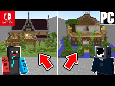 スイッチ勢10人 vs PC勢10人でガチ家作り対決！！【マインクラフト】