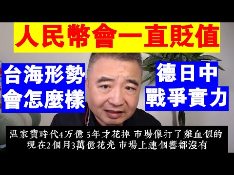 翟山鹰：人民幣會一直貶值丨台海形勢會怎麼樣丨德日中的戰爭實力