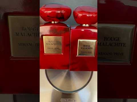 Fake vs Real Armani Privé Rouge Malachite Perfume