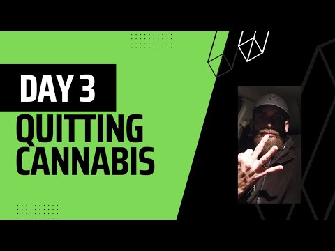 Day 3: Quitting Cannabis/THC