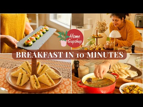 BREAKFAST IN 10 MINUTES | FAST, easy & STYLISH breakfast recipes | Home Gupshup