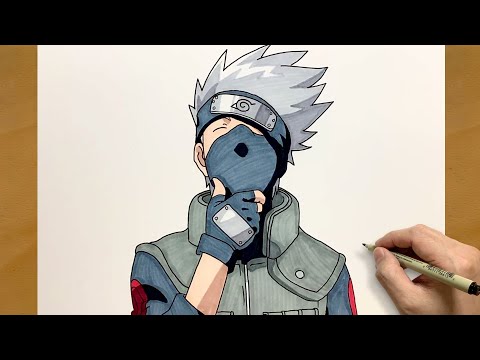 How to Draw Kakashi Hatake Step by Step || Naruto Anime Fan Art Drawing