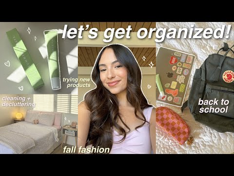 GET ORGANIZED W ME FOR SCHOOL! ⭐️ new backpack, how i journal and plan, fall fashion, etc