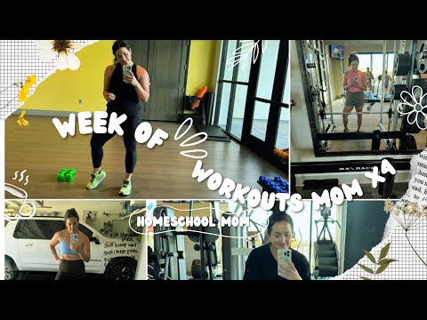 WEEK OF WORKOUTS VLOG||REALISTIC HOMESCHOOL MOM FITNESS + CROSSFIT COMPETITION 🏋️‍♀️