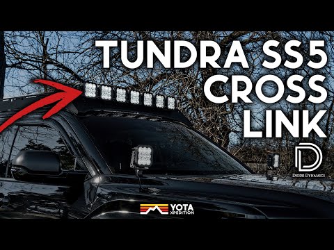 Mounting 7 SS5 Pod Lights On Our Tundra! Diode Dynamics Crosslink Install