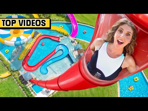 We Build The World's Best WATERPARK At Our House! | Anazala Family