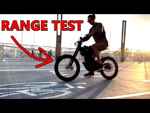 Sur Ron RANGE TEST on bypassed Stock Battery | cruise West LA w/ me