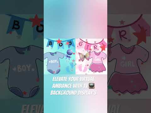 Elevate your virtual ambiance with background display’s #genderreveal #background #boyorgirl