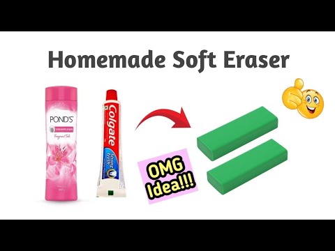 DIY Homemade Eraser / How to make Eraser at home / DIY Eraser / How to make Eraser / DIY Soft Eraser