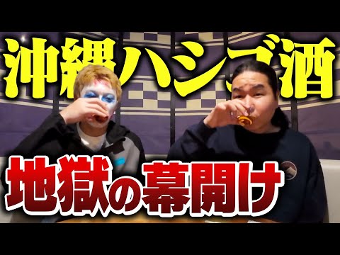 【地獄】沖縄でサシ飲みしたら一線越えました。【ハブ酒パーティー】