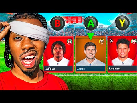 Building My Madden Team BLINDFOLDED!!