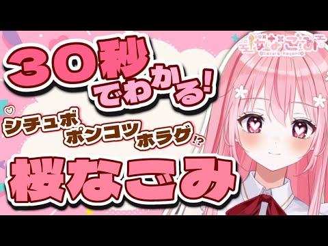 【自己紹介】30秒でわかる！VTuber 桜なごみ【清楚で魔法少女】🌸Self introduction video in 30 sec🌸