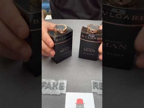 Fake vs Real Bvlgari Man In Black Perfume