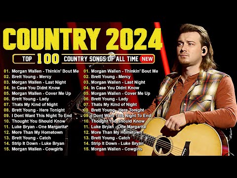 Country Music 2024 - Morgan Wallen, Luke Combs, Brett Young, Kane Brown, Luke Bryan, Chris Stapleton