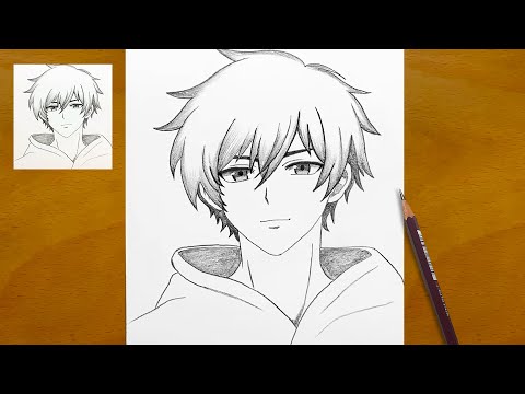 How to Draw a Handsome Anime Boy || Easy Anime Drawing Step by Step || Pencil Sketch Art