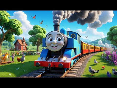 The Train on the Track Goes Choo Choo | Fun Nursery Rhyme for Kids | Sing-Along Song